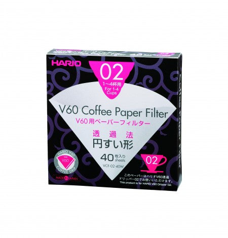Hario V60 - 02 White Filter (40 pack)